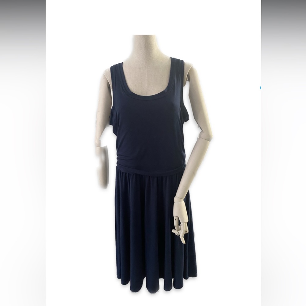 Old Navy Dress Large Tall Square Neck Sleeveless Midi Stretch Beachy Lagenlook